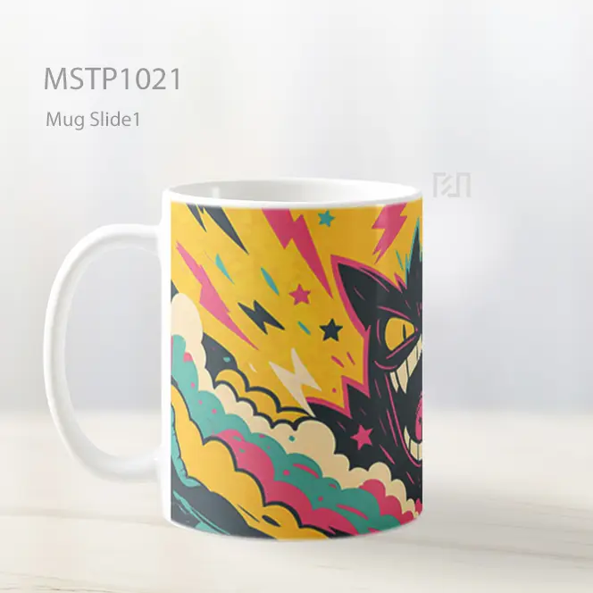 Gengar Epik Pop Art Mug MSTP1021 - All-side / Desain