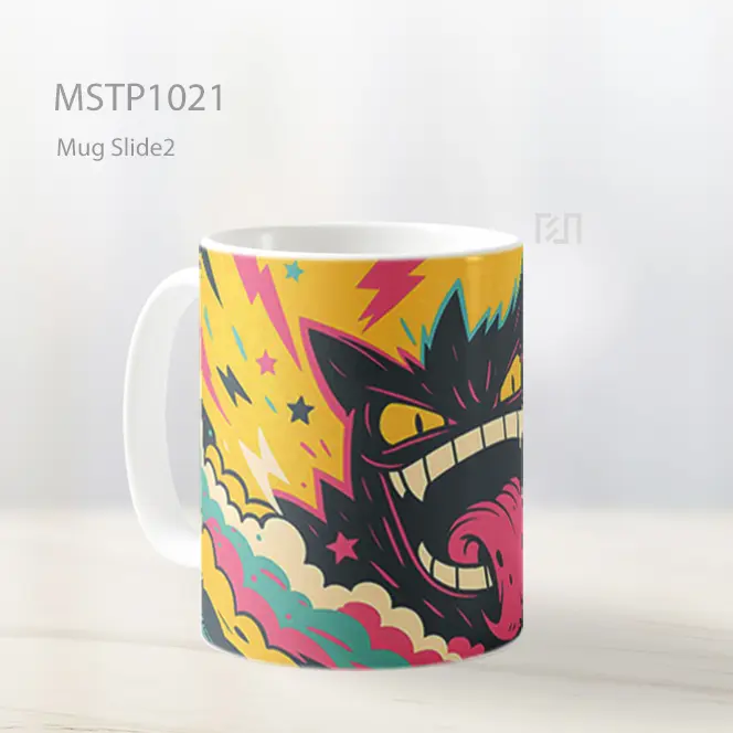 Gengar Epik Pop Art Mug MSTP1021 - All-side / Desain