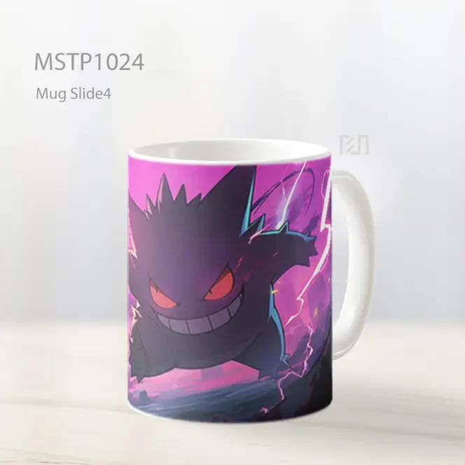 Gengar Pok%C3%A3%C2%A9Mon Dengan Mata Menyala Mug MSTP1024