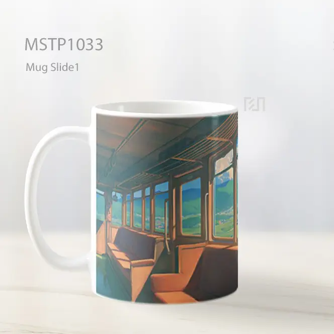Ghibli Gaya Interior Kereta Pedesaan Mug MSTP1033 - All-side / Desain