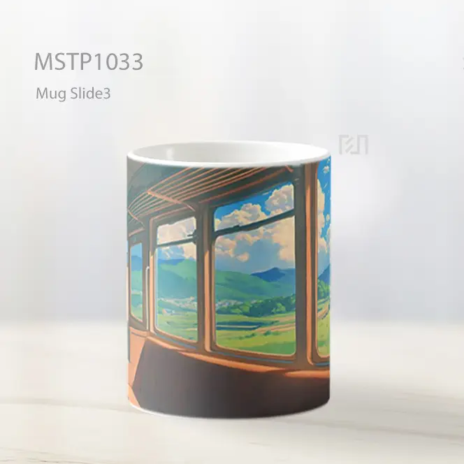 Ghibli Gaya Interior Kereta Pedesaan Mug MSTP1033 - All-side / Desain