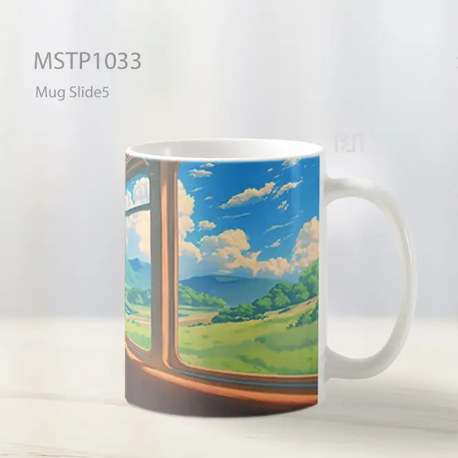 Ghibli Gaya Interior Kereta Pedesaan Mug MSTP1033 - All-side / Desain