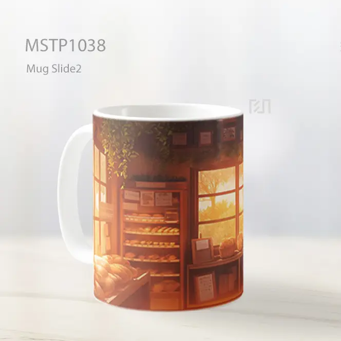 Ghibli Interior Toko Roti Hangat Mug MSTP1038 - All-side / Desain