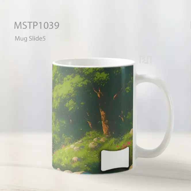 Ghibli Jembatan Batu Damai Ultrawide Mug MSTP1039 - All-side / Desain
