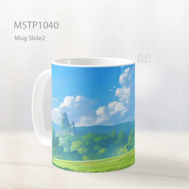 Ghibli Kastil Bukit Ultrawide Mug MSTP1040 - All-side / Desain
