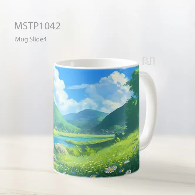 Ghibli Lembah Sungai Pemandangan Mug MSTP1042