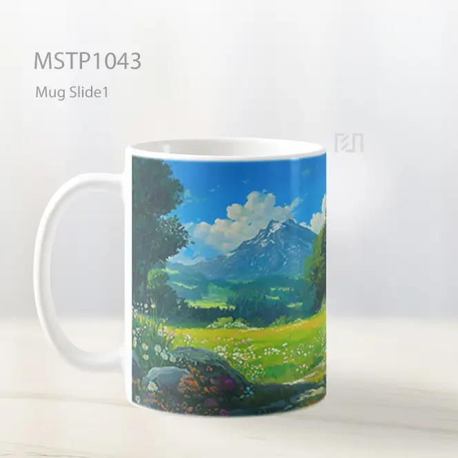 Ghibli Mountain Cottage Mug MSTP1043 - All-side / Desain