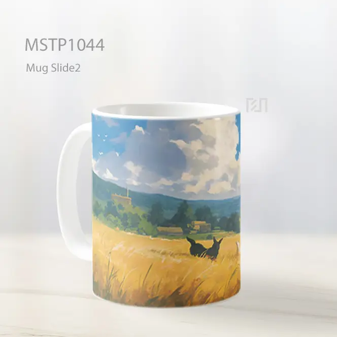 Ghibli Pedesaan Lanskap Mug MSTP1044 - All-side / Desain