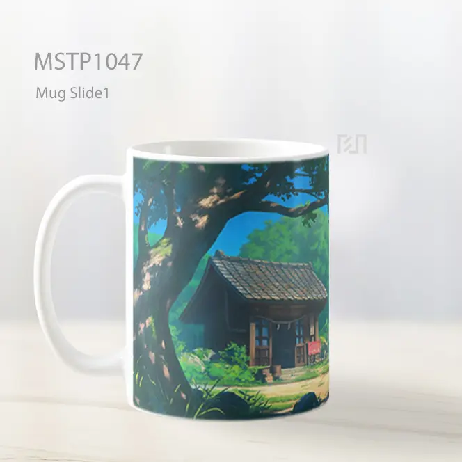 Ghibli Pondok Tua Mug MSTP1047 - All-side / Desain