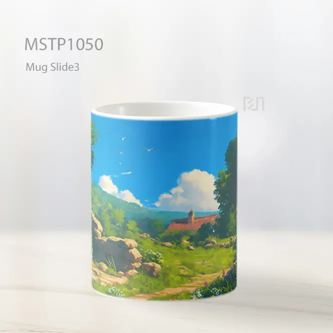 Ghibli Village Scenery Mug MSTP1050 - All-side / Desain
