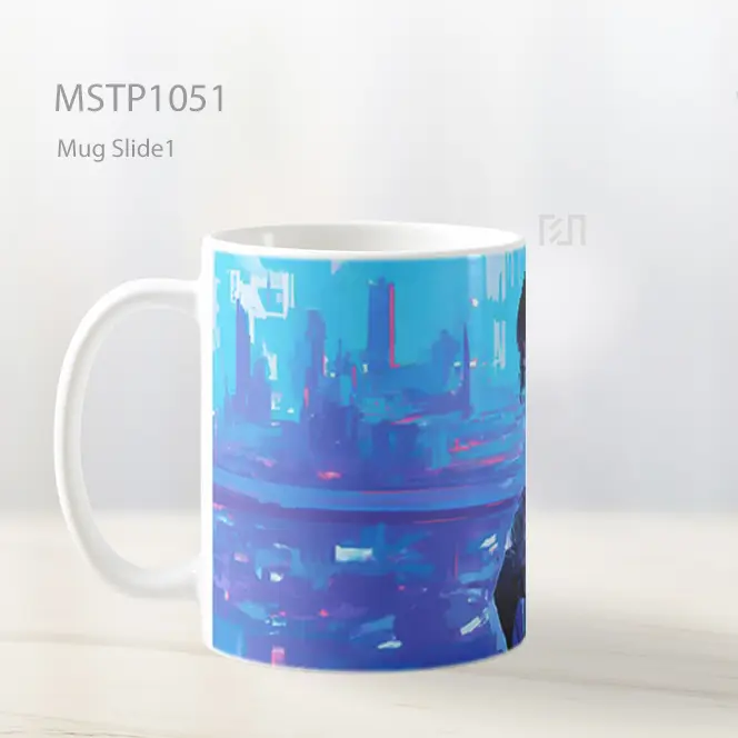 Ghost In The Shell Kusanagi Cyberpunk Cityscape Mug MSTP1051 - All-side / Desain