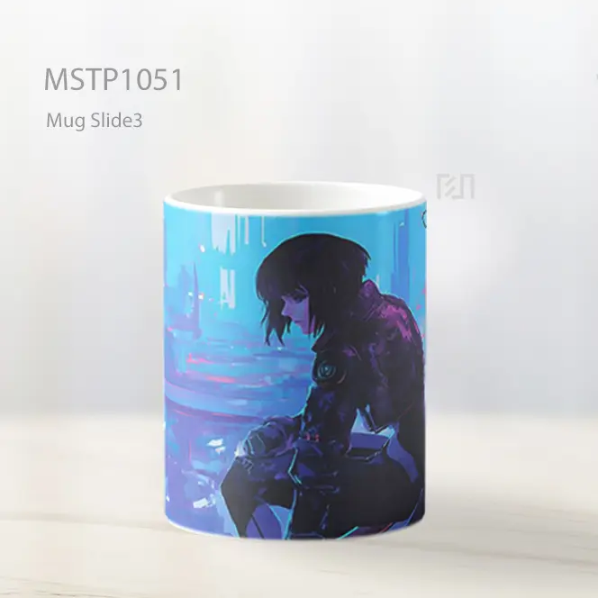 Ghost In The Shell Kusanagi Cyberpunk Cityscape Mug MSTP1051 - All-side / Desain