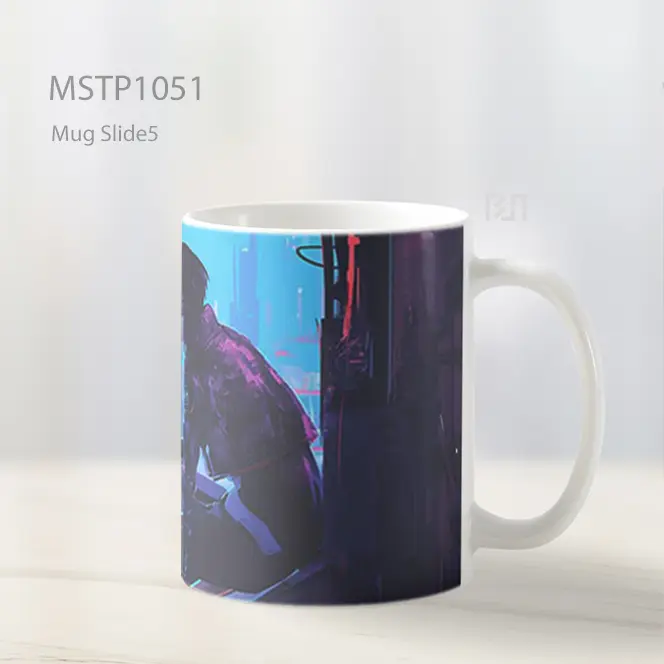 Ghost In The Shell Kusanagi Cyberpunk Cityscape Mug MSTP1051 - All-side / Desain