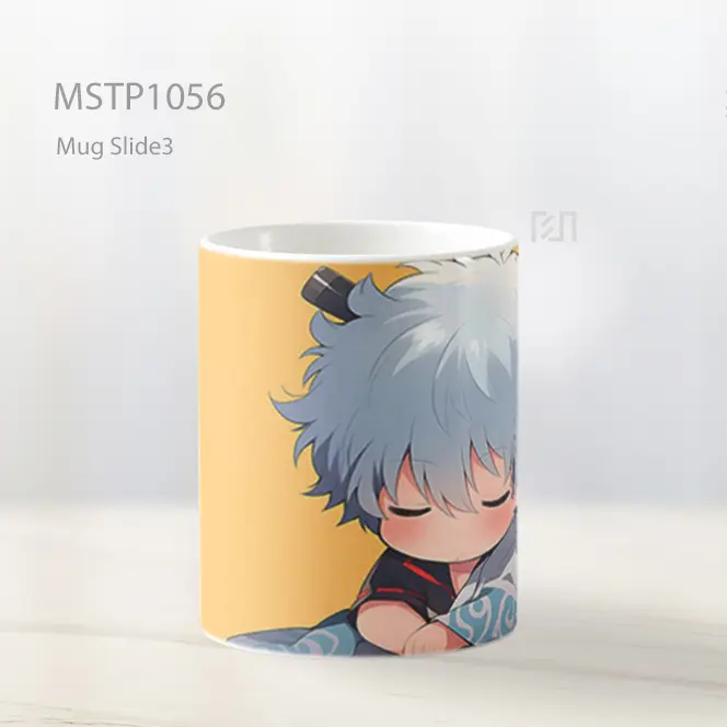 Gintoki Sakata Chibi Tidur Mug MSTP1056 - All-side / Desain
