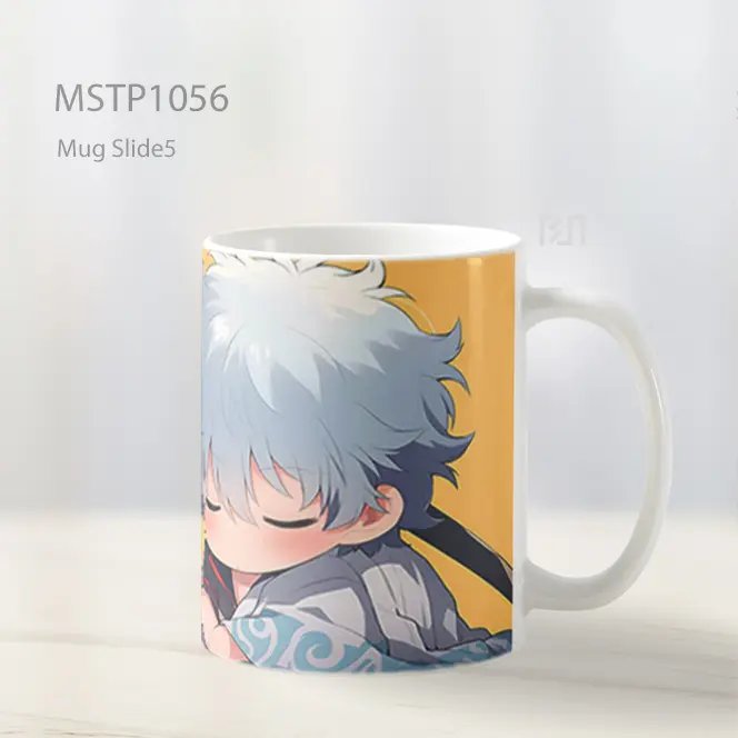 Gintoki Sakata Chibi Tidur Mug MSTP1056 - All-side / Desain