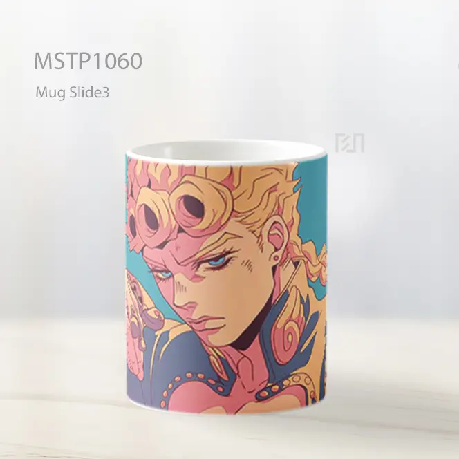 Giorno Giovanna Pose Stand Mug MSTP1060 - All-side / Desain