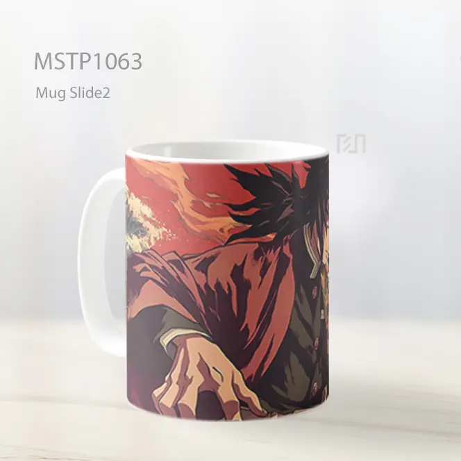 Giyu Tomioka Demon Slayer Matahari Api Mug MSTP1063 - All-side / Desain