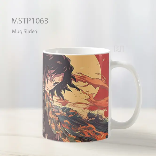 Giyu Tomioka Demon Slayer Matahari Api Mug MSTP1063 - All-side / Desain