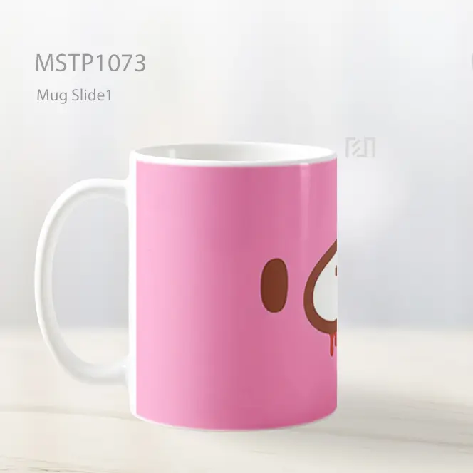 Gloomy Bear Pink Minimalis Mug MSTP1073 - All-side / Desain