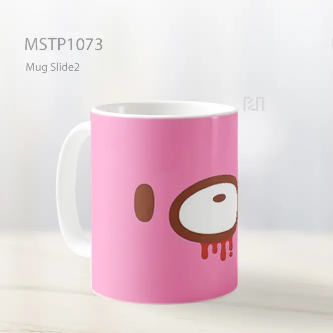 Gloomy Bear Pink Minimalis Mug MSTP1073 - All-side / Desain