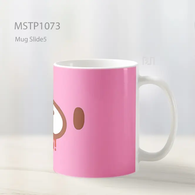 Gloomy Bear Pink Minimalis Mug MSTP1073 - All-side / Desain