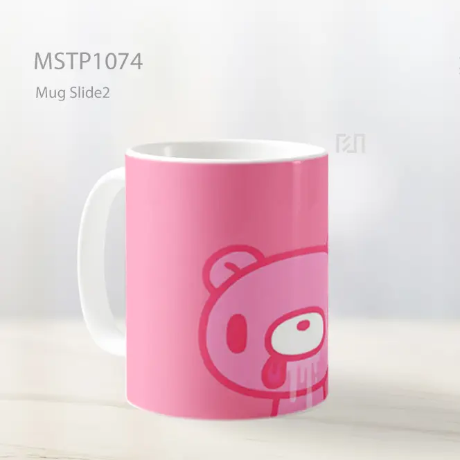Gloomy Bear Tetesan Pink Mug MSTP1074 - All-side / Desain