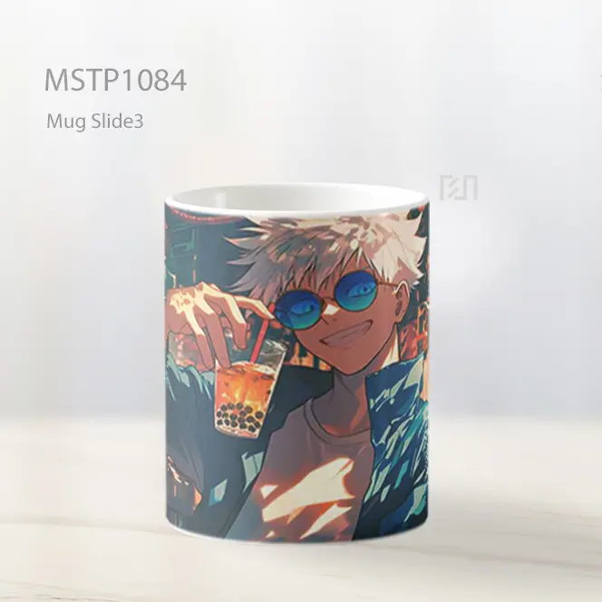 Gojo Satoru Boba Suasana Kota Mug MSTP1084 - All-side / Desain