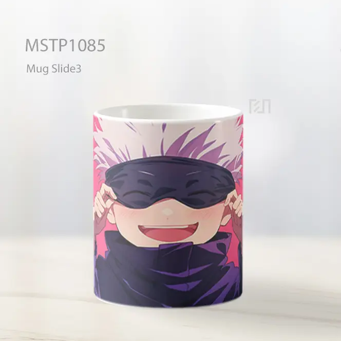 Gojo Satoru Chibi Senyum Jujutsu Kaisen Mug MSTP1085 - All-side / Desain
