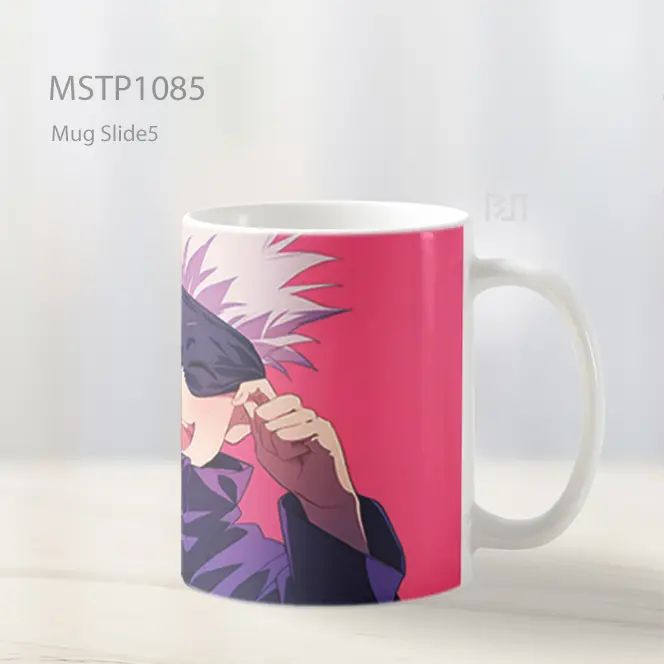 Gojo Satoru Chibi Senyum Jujutsu Kaisen Mug MSTP1085 - All-side / Desain