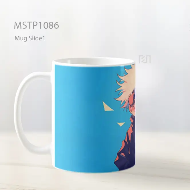 Gojo Satoru Chibi Tertawa Mug MSTP1086 - All-side / Desain