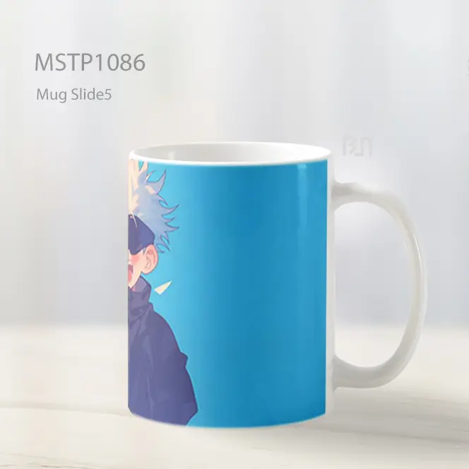 Gojo Satoru Chibi Tertawa Mug MSTP1086 - All-side / Desain