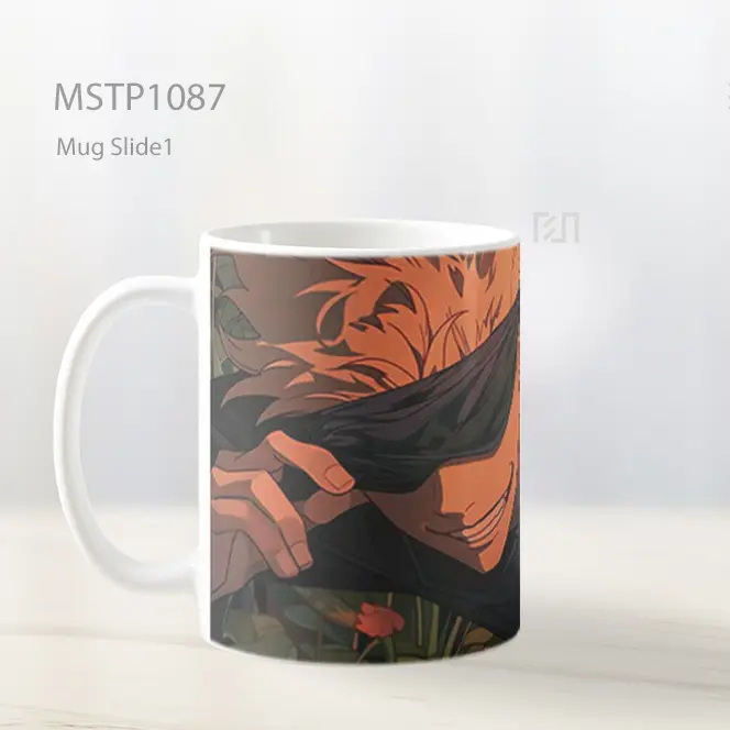 Gojo Satoru Dengan Senyum Sinis Mug MSTP1087 - All-side / Desain