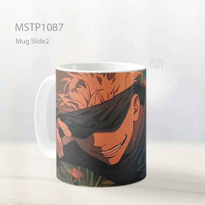 Gojo Satoru Dengan Senyum Sinis Mug MSTP1087 - All-side / Desain