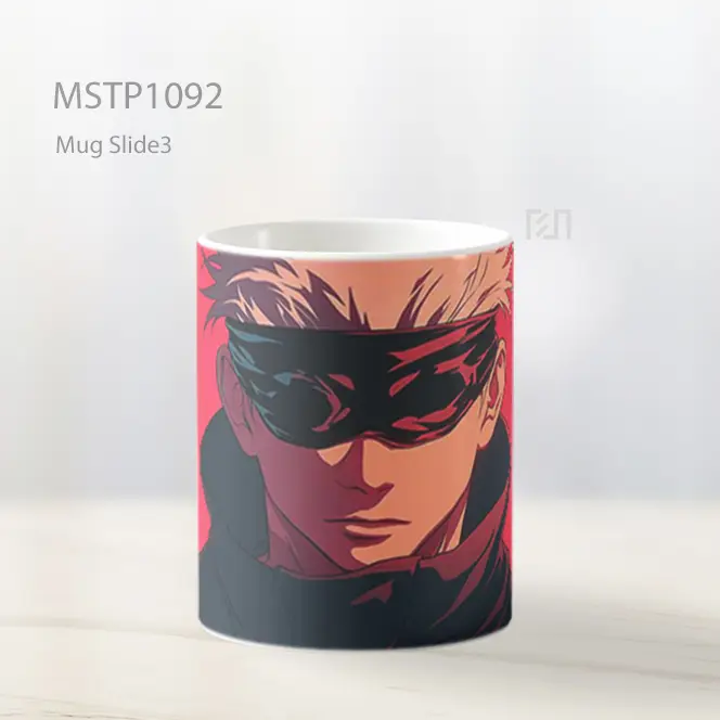 Gojo Satoru Latar Merah Mug MSTP1092 - All-side / Desain