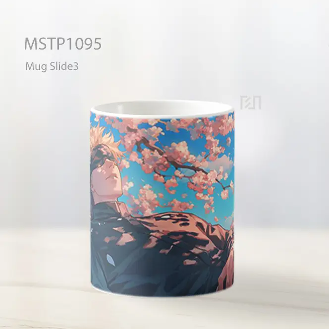 Gojo Satoru Sakura Anime Mug MSTP1095 - All-side / Desain