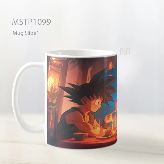 Goku And Chi Chi Makan Malam Romantis Dragonball Valentines Mug MSTP1099 - All-side / Desain
