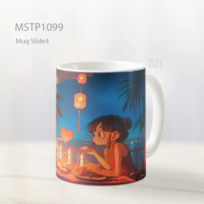 Goku And Chi Chi Makan Malam Romantis Dragonball Valentines Mug MSTP1099