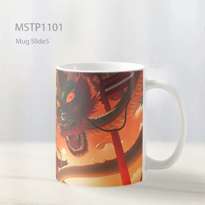 Goku And Shenron Pertemuan Epik Mug MSTP1101 - All-side / Desain
