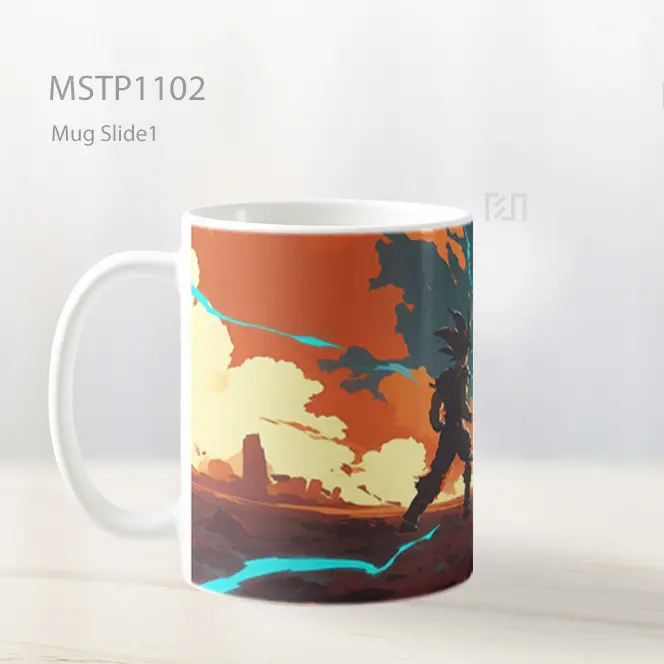 Goku And Vegeta Dragon Ball Pertarungan Mug MSTP1102 - All-side / Desain