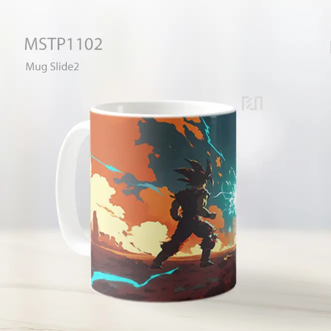 Goku And Vegeta Dragon Ball Pertarungan Mug MSTP1102 - All-side / Desain