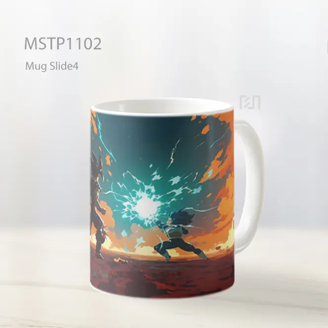 Goku And Vegeta Dragon Ball Pertarungan Mug MSTP1102