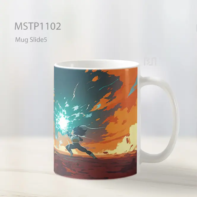 Goku And Vegeta Dragon Ball Pertarungan Mug MSTP1102 - All-side / Desain