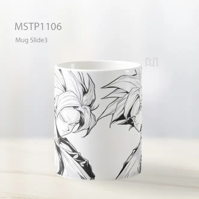 Goku Bentuk Ganda Manga Art Mug MSTP1106 - All-side / Desain