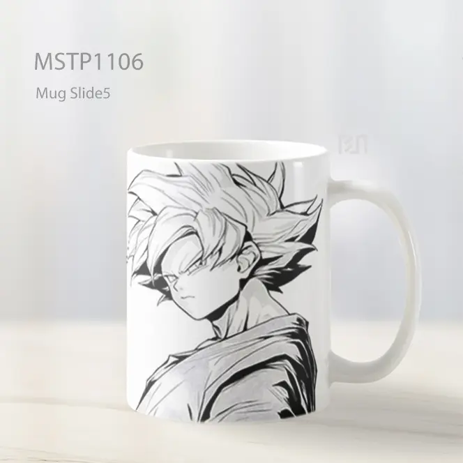 Goku Bentuk Ganda Manga Art Mug MSTP1106 - All-side / Desain