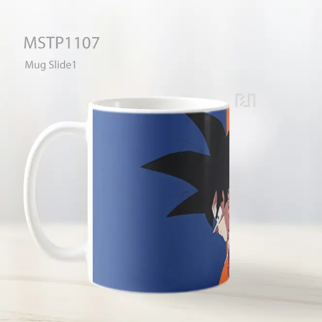 Goku Biru Oranye Minimalis Mug MSTP1107 - All-side / Desain