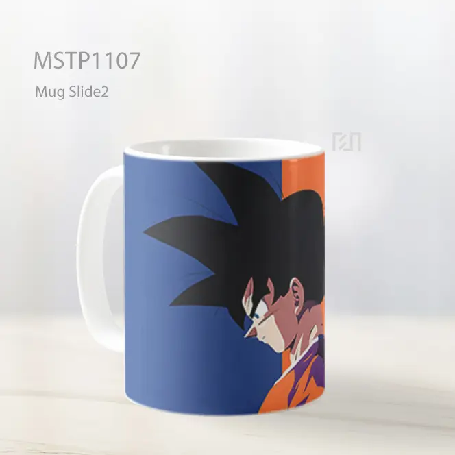 Goku Biru Oranye Minimalis Mug MSTP1107 - All-side / Desain