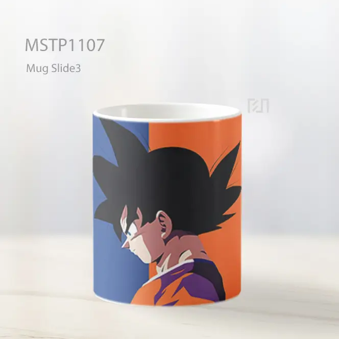 Goku Biru Oranye Minimalis Mug MSTP1107 - All-side / Desain