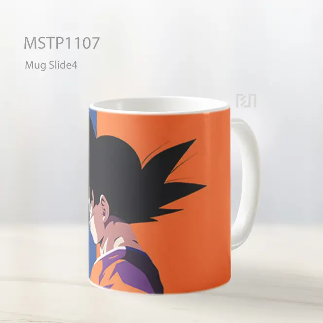 Goku Biru Oranye Minimalis Mug MSTP1107