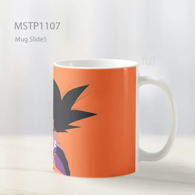 Goku Biru Oranye Minimalis Mug MSTP1107 - All-side / Desain
