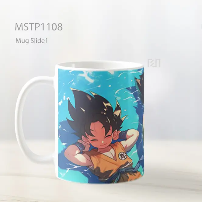 Goku Dan Vegeta Dragon Ball Chibi Santai Mug MSTP1108 - All-side / Desain